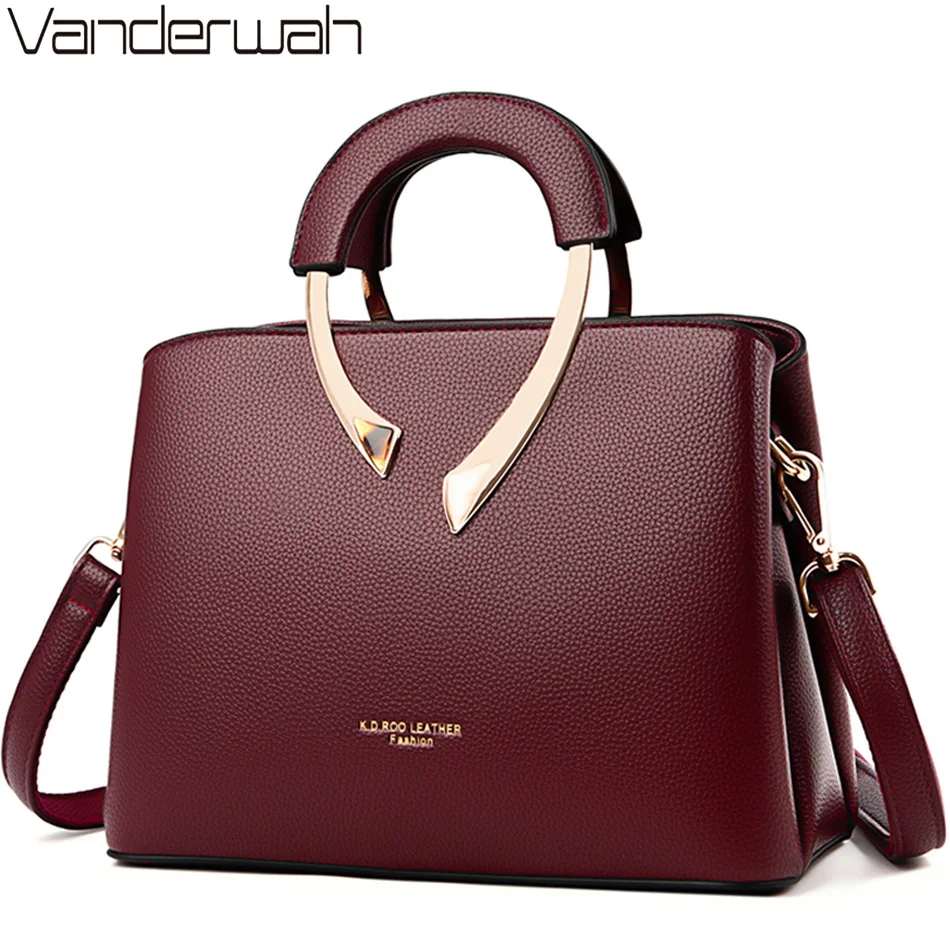 Women'S Tote Bags Designer - VANDERWAH genuino, bolso informal de piel