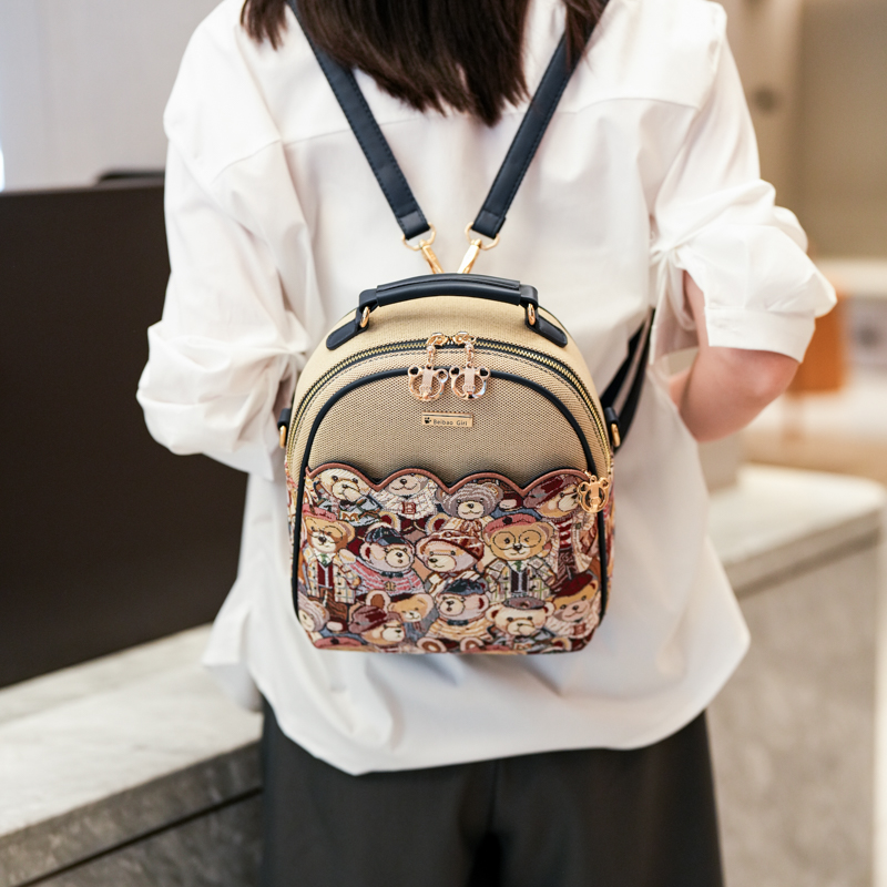 Mini Backpack Women - Mini mochila de dibujos animados, bolso