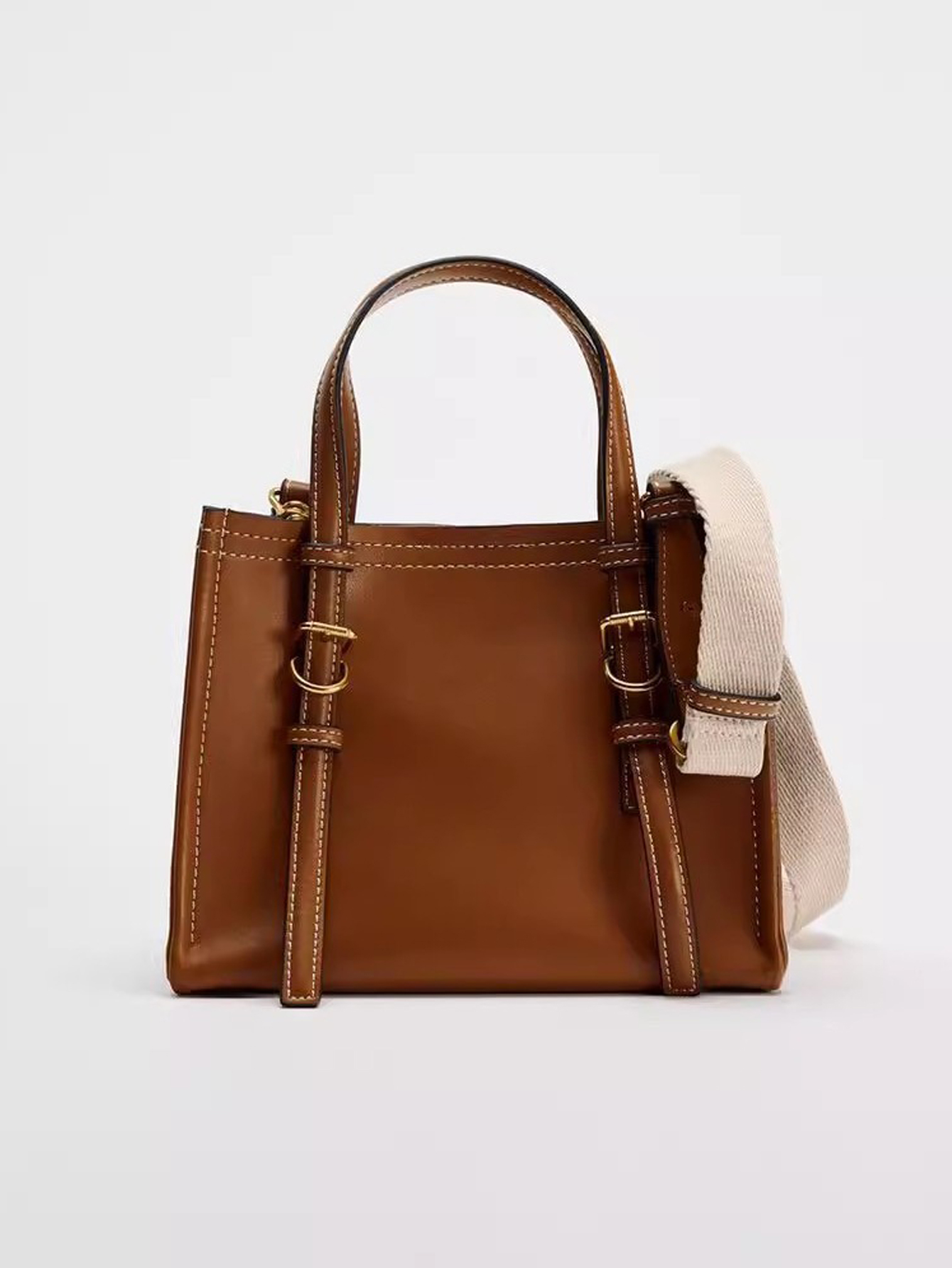 Women Bags Zara - Bolso cruzado transfronterizo 2024, marrón y