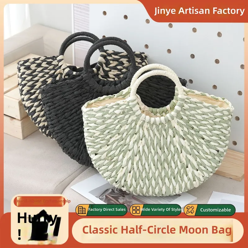 Women'S Tote Bags Designer - Bolso de Mano Semicircular para Mujer,