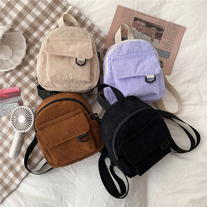 Mini Backpack Women - Mini mochila de Color liso, mochilas