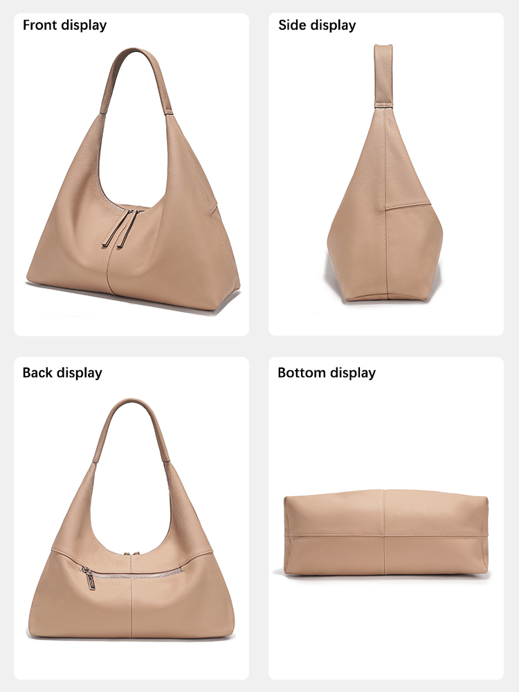 Bolso Hobo de cuero genuino pa - Women'S Tote Bags Designer reseña y precio