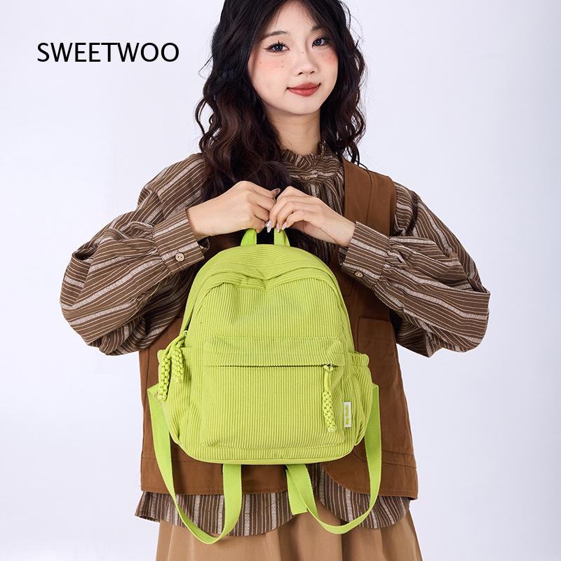 Mochila Mini de Pana Amarilla  - Mini Backpack Women reseña y precio