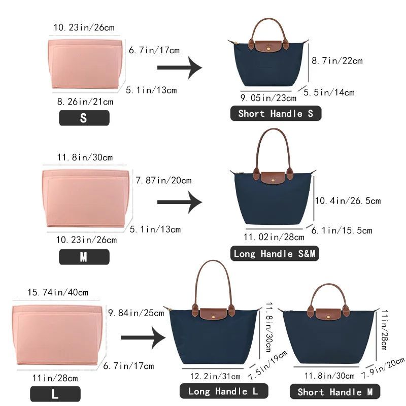 Bolsa organizadora de fieltro  - Women'S Bags Longchamp reseña y precio