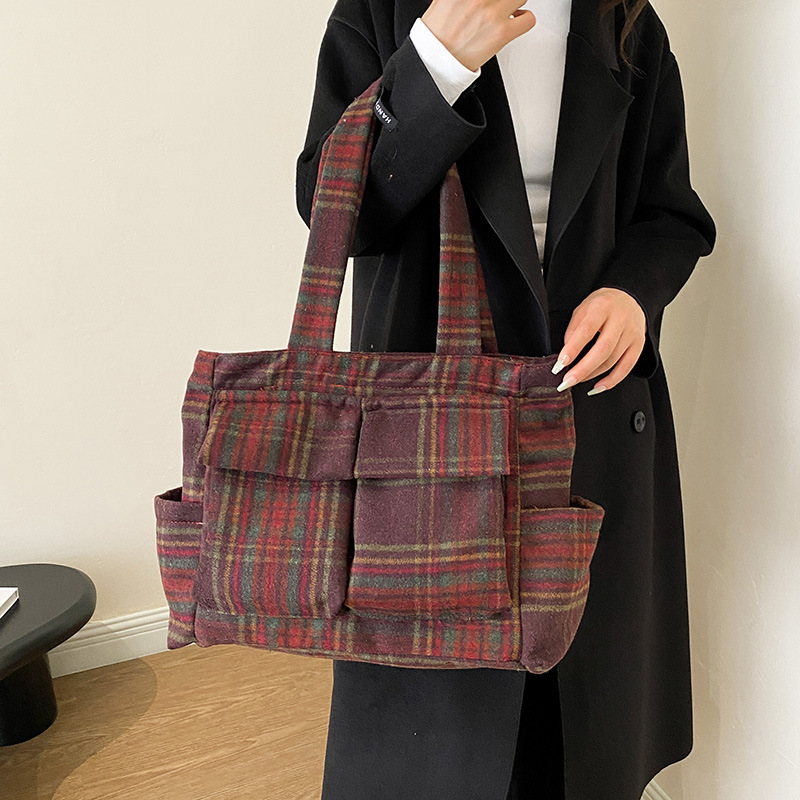 Bolsos de mano de lana de cord - Women'S Tote Bags Designer reseña y precio