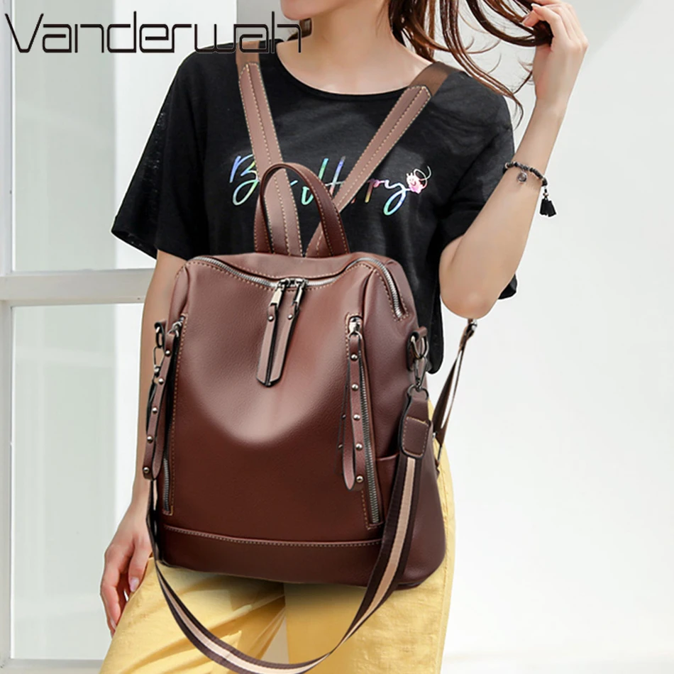 Mochila De cuero suave para es - Women Bags Luxury Brands reseña y precio