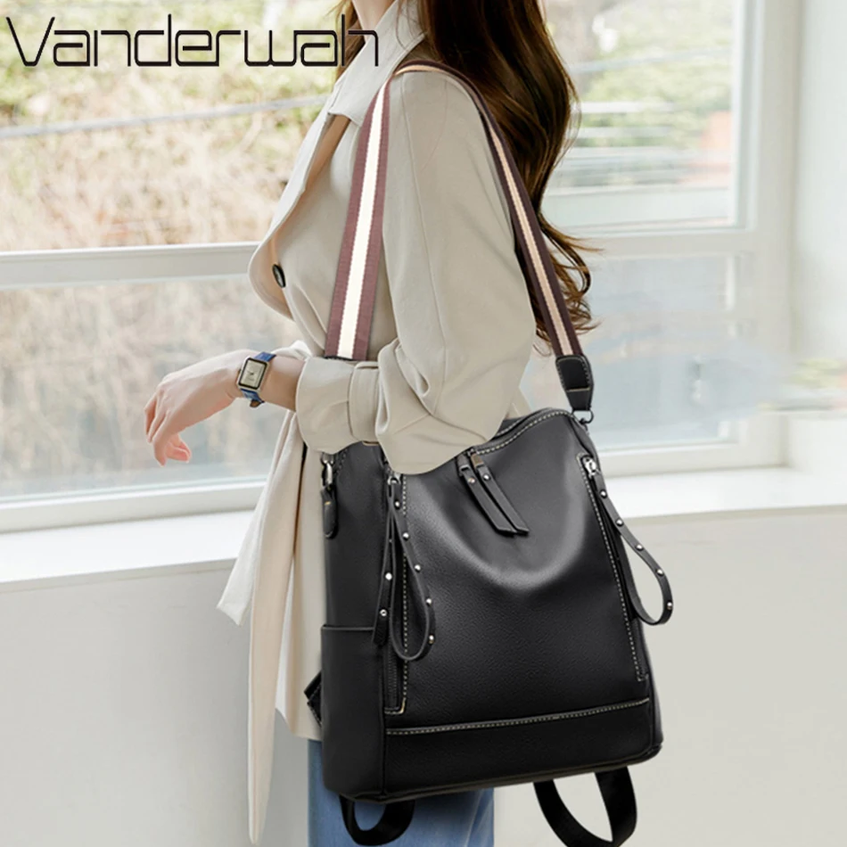 Mochila De cuero suave para es - Women Bags Luxury Brands reseña y precio