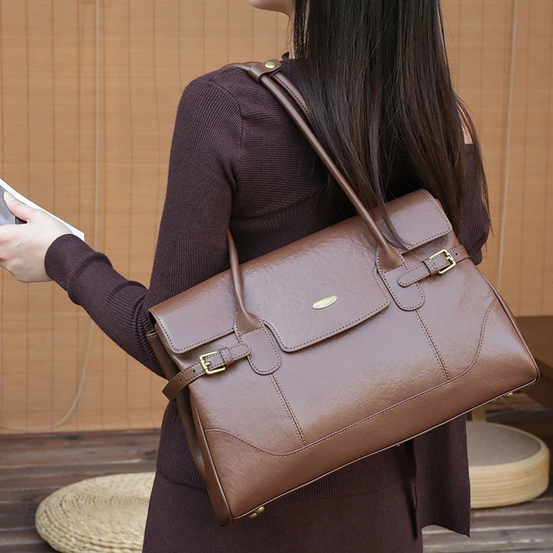 Bolso de cuero de grano superi - Women'S Tote Bags Designer reseña y precio