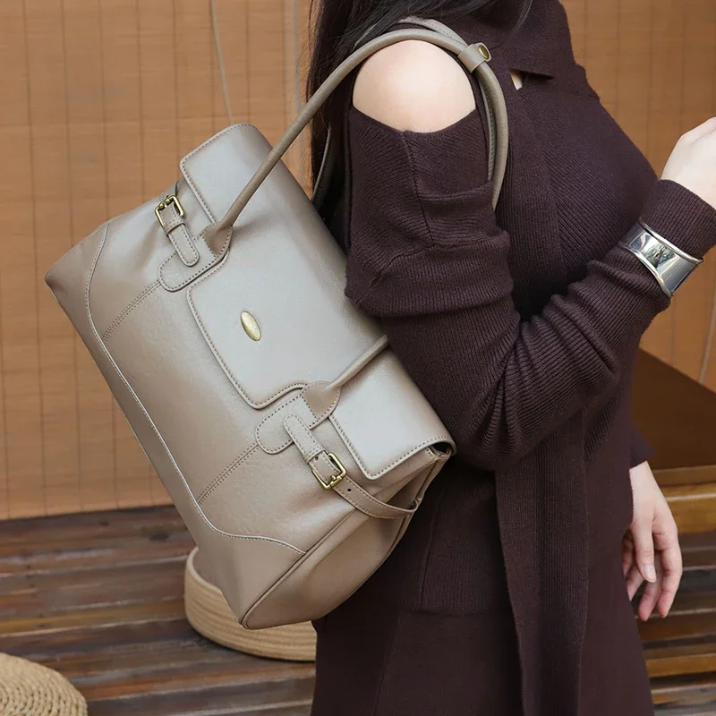 Bolso de cuero de grano superi - Women'S Tote Bags Designer reseña y precio