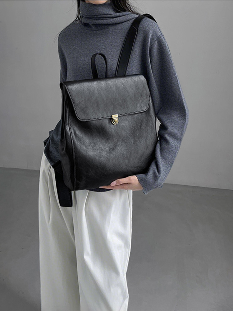 Mochila de cuero genuino de ma - Women Bags Luxury Brands reseña y precio