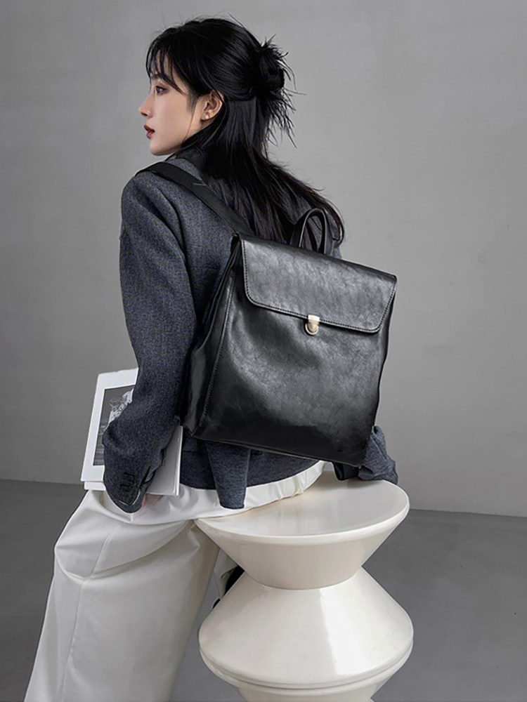 Mochila de cuero genuino de ma - Women Bags Luxury Brands reseña y precio