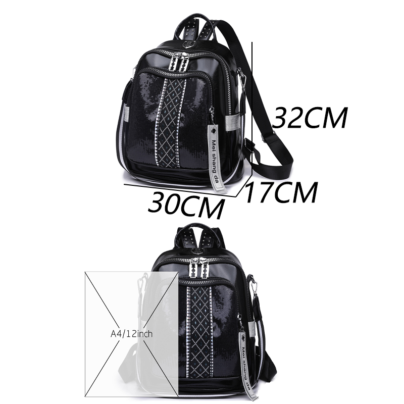 Mochila de cuero de gran capac - Mini Backpack Women reseña y precio