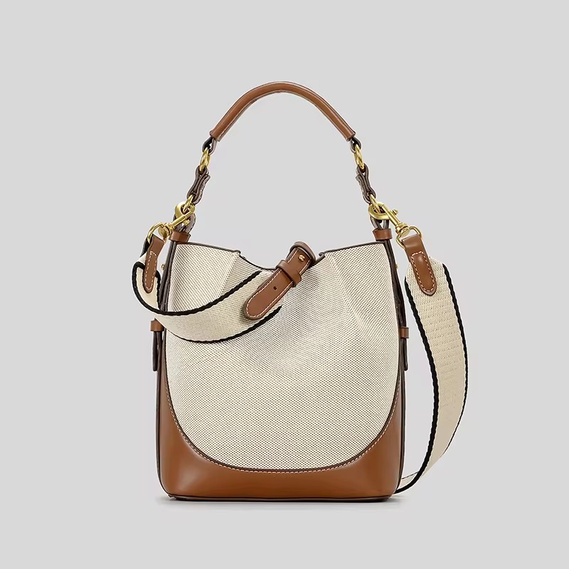 Bolso tipo cubo de lona con pa - Women Bags Zara reseña y precio